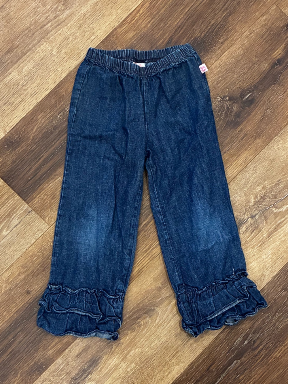 Ruffle Butts Blue Denim Ruffle Pants Bottoms 4T